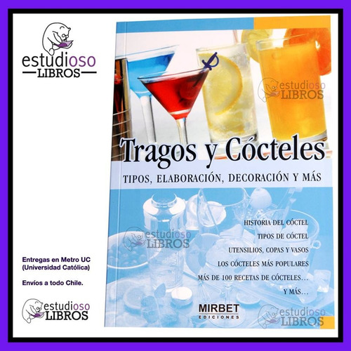 Como Preparar Copetes Tragos Y Cocteles Libro Bar Alcohol