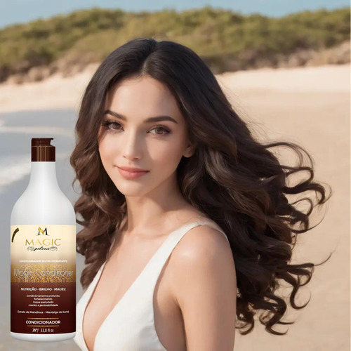 Magic Plus Mandioca Shampoo E Condicionador 1l E Mascara 1k