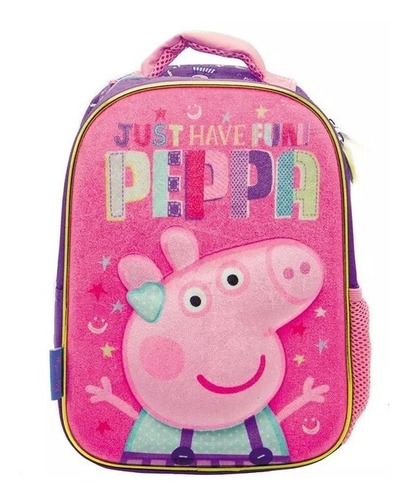 Mochila Peppa 3d 12pulgadas Jardin Escolar Original Pp036
