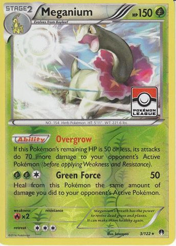 Cartas Pokemon Meganium Holo League Promo