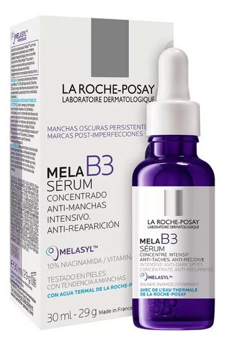 2 Piezas Sérum Concentrado Mela B3 La Roche-posay 30ml Normal Día/noche