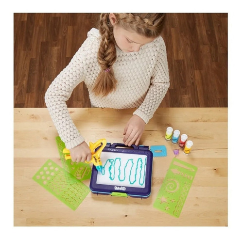 Play Doh Estudio De Arte Portatil Dohvinci Para Niños Xtre P Color Azul