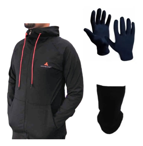 Conjunto H! Campera + Cuello Térmico+guantes- 6 Cuo