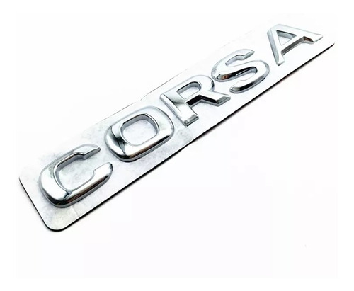 Letras Corsa Emblema Insignia Logo Cromadas Con Adhesivo 