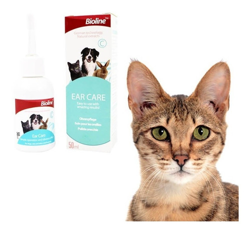 Bioline Ear Care Gotas Para Limpieza Oidos Mascotas 50ml