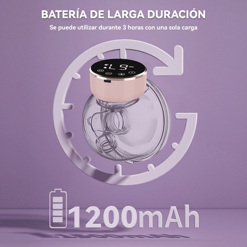 Extractor De Leche Eléctrico Manos Libres Con Temporizador