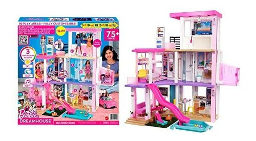 Barbie Dreamhouse Casa Muñecas Con Piscina Tobogan Ascensor