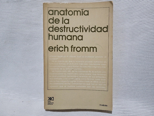 Imagen 1 de 10 de Anatomia De La Destructividad Humana Erich Fromm Sxxi
