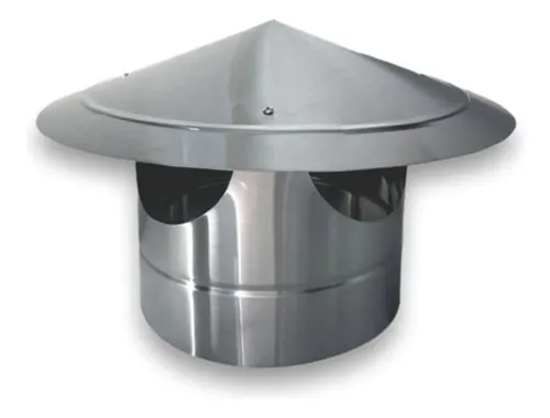 Chapéu Chinês 115mm De Inox 430 Chaminé Duto Tubo Lareira