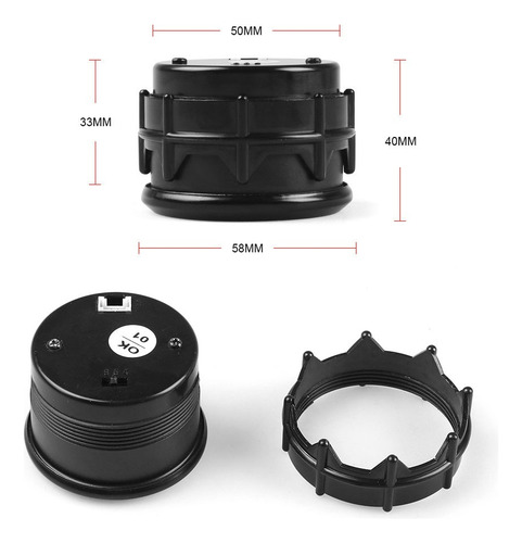 Indicador De Nivel De Combustible Dynoracing De 52 Mm Y 12