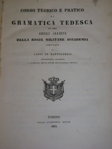 Corso Teorico E Pratico Di Gramatica Tedesca&-.