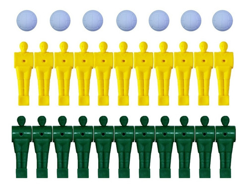 Imagem 3 de 10 de Bonecos E Bolas Para Mesa De Pebolim / Totó