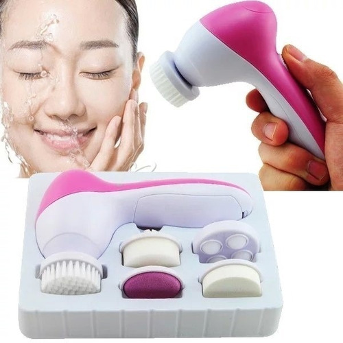 Escova De Limpeza Facial E Massageadora Beauty Care 5 Em 1