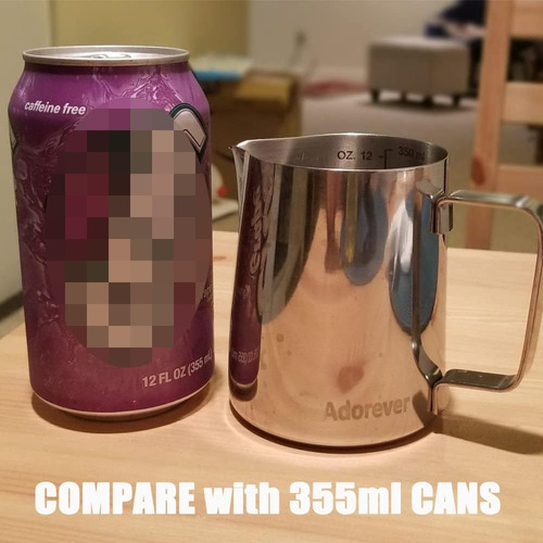 Jarra Para Espumar Leche Versión Más Espesa 350ml, Acero ...