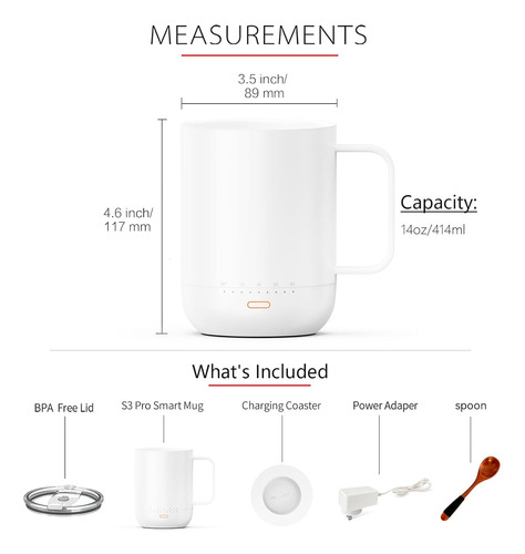 Vsitoo S3pro Taza Inteligente Con Control De Temperatura ...