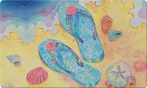 Beach Chancletas De 18 X 30 Pulgadas Del Piso Decorativo Mat