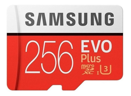 Cartão Sd Memoria Samsung Evo Plus 256gb