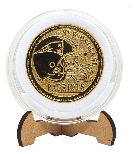 New England Patriots Moneda Artesanal Coleccionable