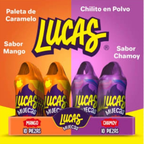 Paleta Con Chile En Polvo Lucas Muecas Mango-chamoy 240 Pzas