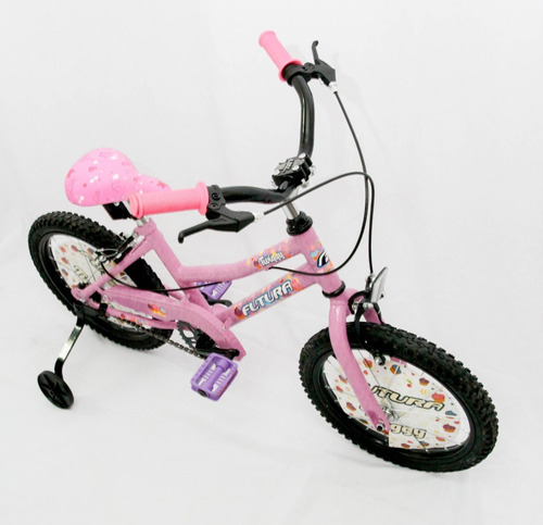 Bicicleta Infantil Nena Futura Rod.16 Twiggy Con Rueditas