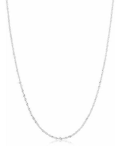 Collar Kooljewelry Plata Esterlina 1,3 Mm Dainty Singapur Ch