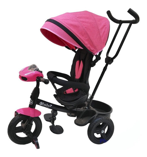 Imagen 5 de 5 de Triciclo Paseador Con Asiento Giratorio Ebaby