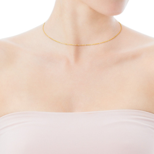 Gargantilla Tous Chain De Oro Color Dorado