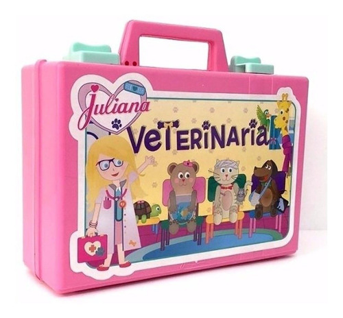 Valija Juliana Veterinaria Gde C/ Peluche Juegos Y Juguetes 