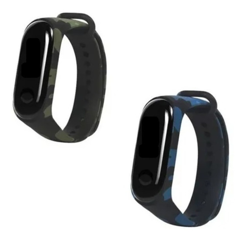 Pack 2 Correas Mi Band 3 / 4 Xiaomi Camuflaje Envío Gratis