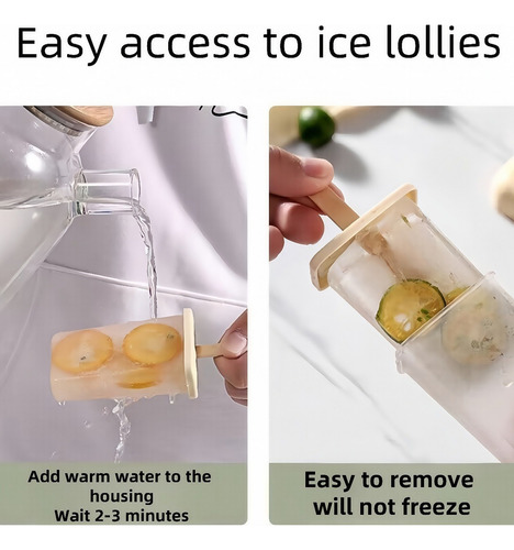 Molde Reutilizable Para Helados Diy