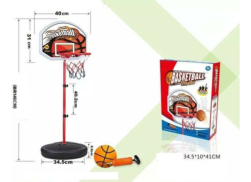 Aro De Basket Con Pelota E Inflador - Planet Toys