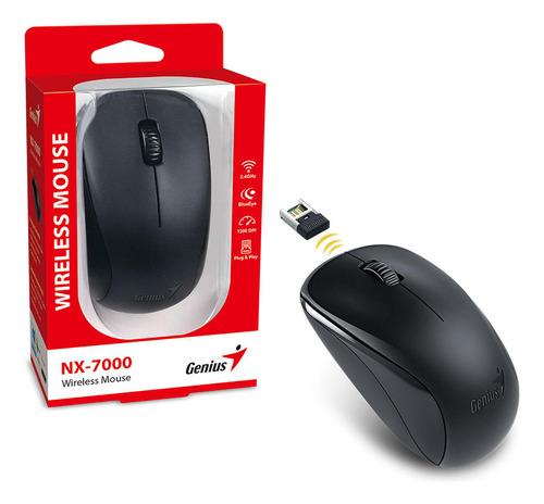 Mouse Inalambrico Genius Nx-7000 Black - Revogames