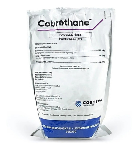 Fungicida Cobrethane Mancozeb - g a $83
