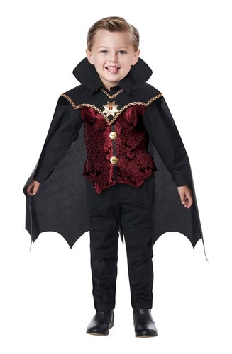 Disfraz De Vampiro Para Niño (1 Sola Postura)