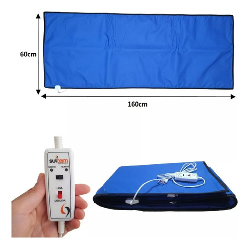 Lençol Colchonete Térmico Maca Massagem 220v 02 Temperaturas