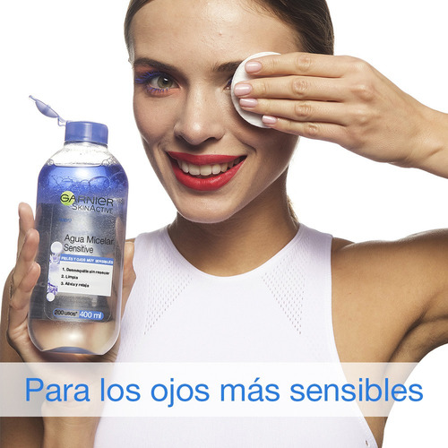 Imagen 6 de 6 de Agua Micelar Desmaquillante Garnier 400ml