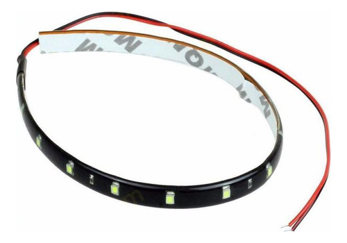 Tira De Luz Flexible Azul De 30 Cm/15 Led Para Automóviles Y