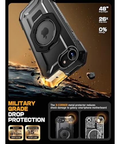 Capa Supcase Para iPhone 16e Com Suporte (unicórnio)
