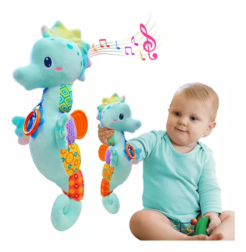 Juguetes para bebés de 0, 3, 6, 9, 12 meses, juguete suave con múltiples  texturas, sonajero, arrugado, juguete de peluche para bebé recién nacido