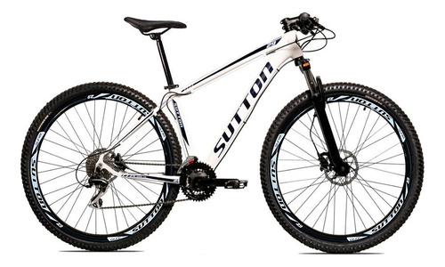 Mountain bike Sutton Blade aro 29 17" 21v freios de disco mecânico câmbios Shimano TZ510 y Shimano TZ-31 cor branco