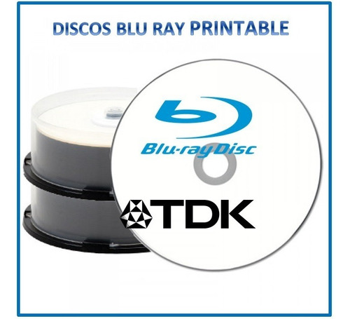 Discos  Bluray Printable Tdk 