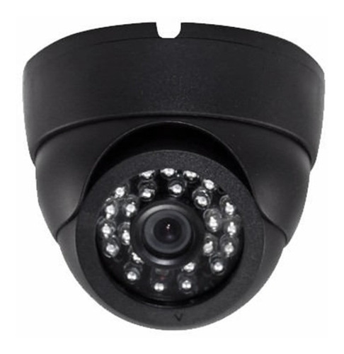 Cámara Tipo Domo Plástico 6mm 24 Luces Led Cmoshdis 800tvl