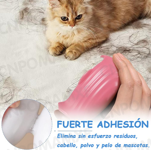 Quita Pelusa Quita Pelos Mascotas Reutilizable Lavable Quitapelusas Cepillo Quita Pelusa 2 Negro + 1 Rosa + 1 Azul, 4 PCS