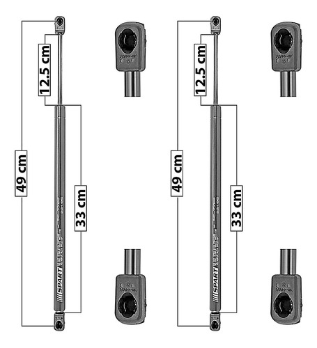 Amortiguadores Cofre Spart Saturn Sky 2007 A 2009