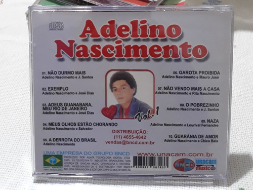 Cd Adelino Nascimento, Vol.1,novo Lacrado Original.