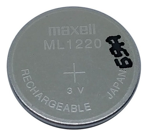 Bateria Recarregável Ml1220 De 3v