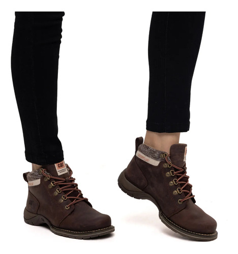 Botines Caterpillar Carlie Boot Cuero P311913 Mujer