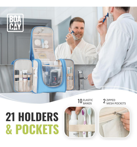 Neceser De Viaje Colgante Extra Grande Boacay Para Mujer...