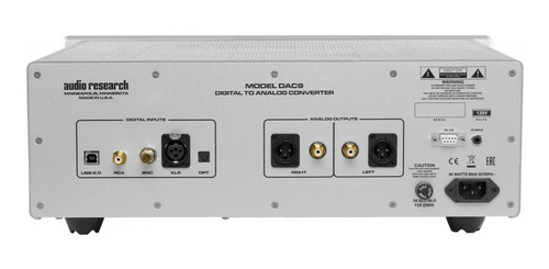 Imagen 2 de 4 de Dac Audio Research Audio Dac 9 Pcm 384 Khz Y Dsd 128 - 220v