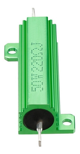 2 Resistencia De Carcasa Aluminio Bobinada 50w 220 Ohm Verde